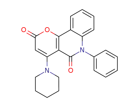 6-phenyl-4-(piperidin-1-yl)-2H-pyrano[3,2-c]quinoline-2,5(6H)-dione