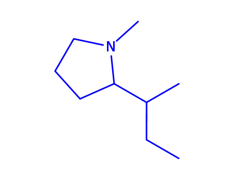Molecular Structure of 733759-22-3 (Pyrrolidine, 2-sec-butyl-1-methyl- (4CI))