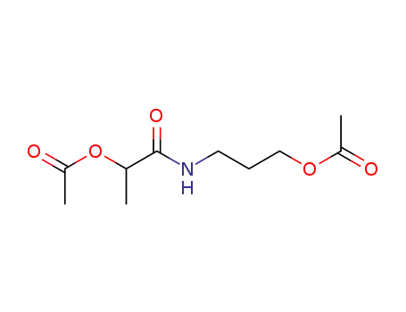 Molecular Structure of 7146-55-6 (3-{[2-(acetyloxy)propanoyl]amino}propyl acetate)
