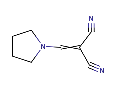 Molecular Structure of 73541-93-2 ((pyrrolidin-1-ylmethylidene)propanedinitrile)