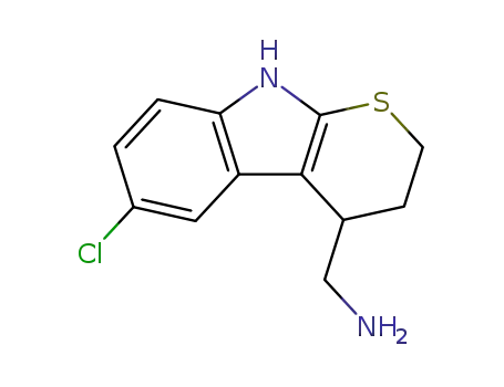 6-Chloro-2,3,4,9-tetrahydrothiopyrano(2,3-b)indole-4-methylamine