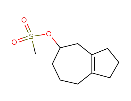 Molecular Structure of 29494-12-0 (Methanesulfonic acid 1,2,3,4,5,6,7,8-octahydro-azulen-5-yl ester)
