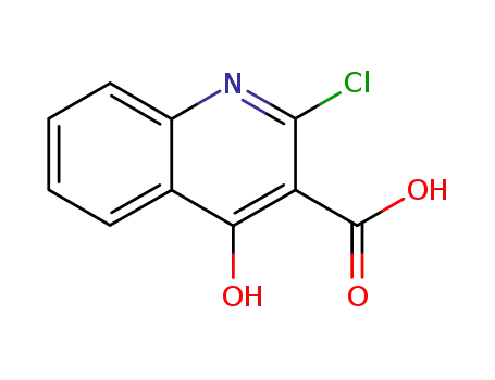 Molecular Structure of 169216-68-6 (3-Quinolinecarboxylic acid, 2-chloro-4-hydroxy-)