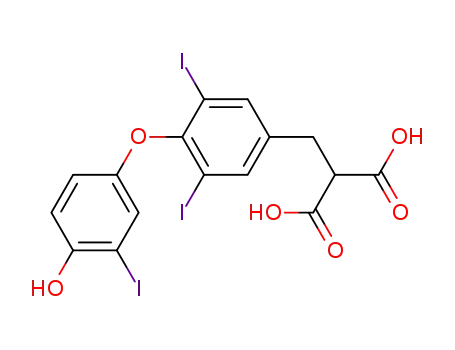 3,5-디요오도-4-(4-히드록시-3-요오도페녹시)벤질말론산