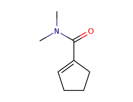 Molecular Structure of 71364-50-6 (1-Cyclopentene-1-carboxamide,N,N-dimethyl-(9CI))