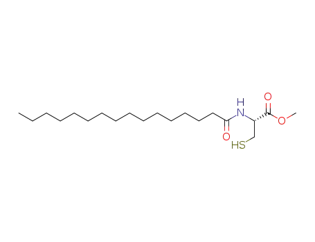 Molecular Structure of 73793-95-0 (N-palmitoylcysteine alpha-methyl ester)