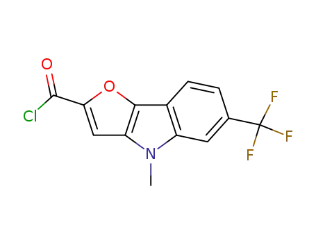 4H-Furo[3,2-b]indole-2-carbonyl chloride, 4-methyl-6-(trifluoromethyl)-