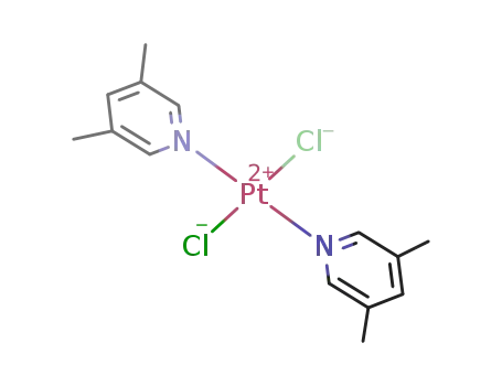 Molecular Structure of 73289-27-7 (3,5-dimethylpyridine - dichloroplatinum (2:1))