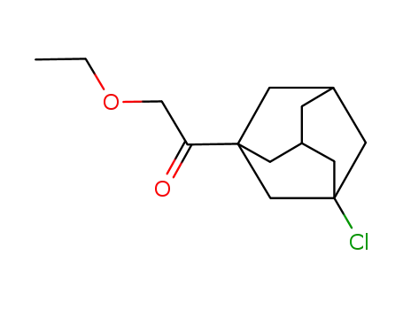 Molecular Structure of 73599-94-7 (1-Chloro-3-adamantyl(ethoxymethyl) ketone)