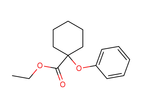 Molecular Structure of 71404-08-5 (1-Phenoxycyclohexanecarboxylic acid, ethyl ester)