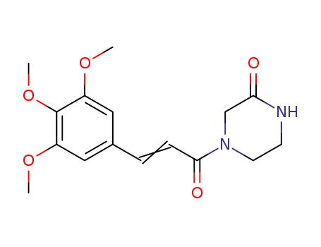4-(3,4,5-트리메톡시신나모일)-2-피페라지논