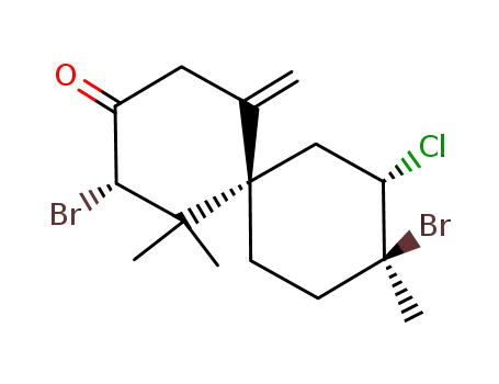(2S,6S,8S,9S)-2,9-Dibromo-8-chloro-1,1,9-trimethyl-5-methylidenespiro<5.5>undecan-3-one