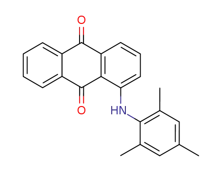 Molecular Structure of 73791-32-9 (1-[(2,4,6-trimethylphenyl)amino]anthracene-9,10-dione)