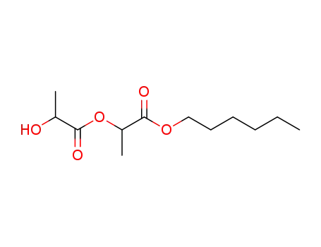 Molecular Structure of 73747-55-4 (hexyl 2-(2-hydroxypropanoyloxy)propanoate)