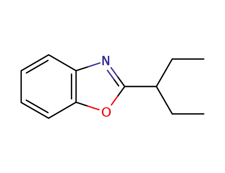 Molecular Structure of 73713-91-4 (2-(1-Ethylpropyl)benzoxazole)