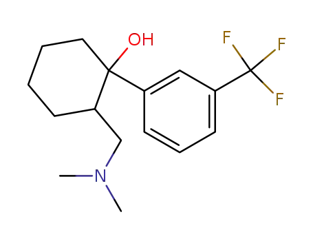 Molecular Structure of 73806-50-5 (2-(Dimethylaminomethyl)-1-(m-trifluoromethylphenyl)cyclohexanol)