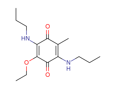 2,5-Cyclohexadiene-1,4-dione,2-ethoxy-5-methyl-3,6-bis(propylamino)- cas  71376-47-1
