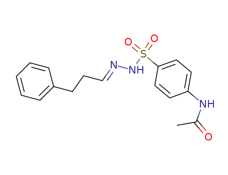 Benzenesulfonic acid,4-(acetylamino)-, 2-(3-phenylpropylidene)hydrazide cas  7356-78-7