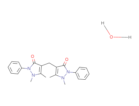3H-Pyrazol-3-one,4,4'-methylenebis[1,2-dihydro-1,5-dimethyl-2-phenyl-, monohydrate (9CI)