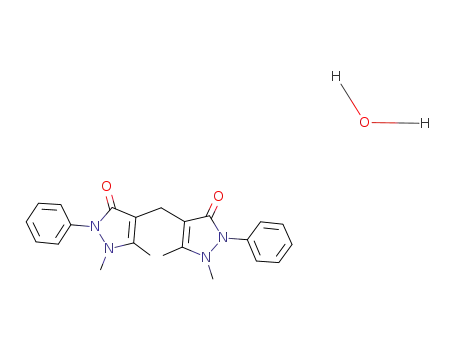 Molecular Structure of 71501-10-5 (4,4'-DIANTIPYRYLMETHANE MONOHYDRATE, 97)
