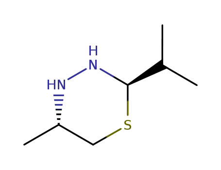 2H-1,3,4-THIADIAZINE,TETRAHYDRO-5-METHYL-2-(ISOPROPYL)-,TRANS-