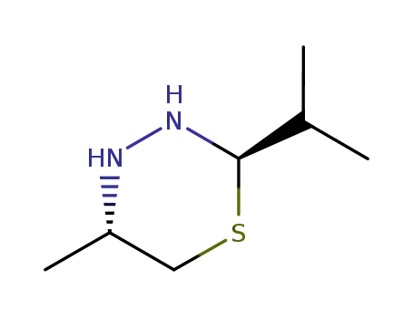 Molecular Structure of 73419-21-3 (2H-1,3,4-Thiadiazine,tetrahydro-5-methyl-2-(1-methylethyl)-(9CI))