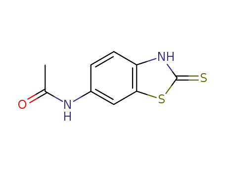 Molecular Structure of 7340-70-7 (Acetamide, N-(2,3-dihydro-2-thioxo-6-benzothiazolyl)- (9CI))