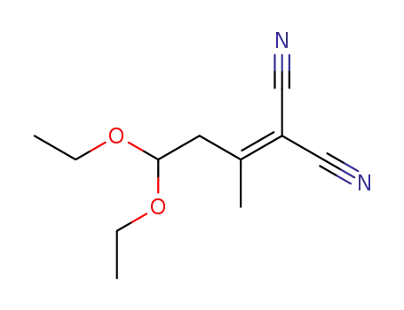 Molecular Structure of 65995-94-0 (2-(3.3-diethoxy-1-methylpropylidene)malononitrile)