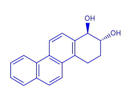 Molecular Structure of 80433-88-1 ((1R,2R)-1,2,3,4-tetrahydrochrysene-1,2-diol)