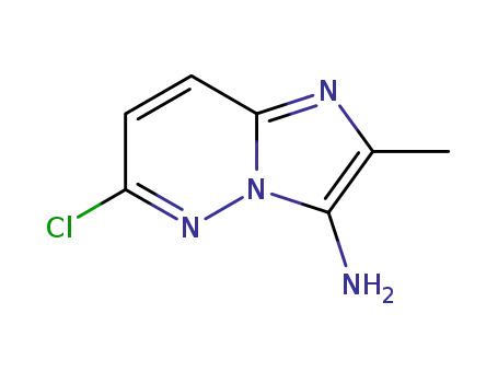 Molecular Structure of 73721-29-6 (6-Chloro-2-methylimidazo[1,2-b]pyridazin-3-amine)