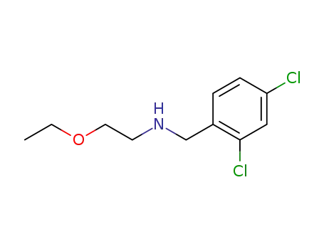 Molecular Structure of 73728-64-0 (2,4-Dichloro-N-(2-ethoxyethyl)benzenemethanamine)