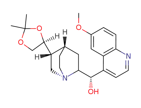 (S)-[(1S,4S,5R)-5-((S)-2,2-Dimethyl-[1,3]dioxolan-4-yl)-1-aza-bicyclo[2.2.2]oct-2-yl]-(6-methoxy-quinolin-4-yl)-methanol