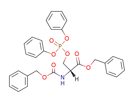 Molecular Structure of 121656-85-7 (<i>N</i>-benzyloxycarbonyl-<i>O</i>-diphenoxyphosphoryl-D-serine benzyl ester)
