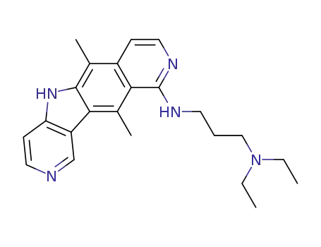 N-[3-(ジエチルアミノ)プロピル]-6,11-ジメチル-5H-ピリド[3′,4′:4,5]ピロロ[2,3-g]イソキノリン-10-アミン