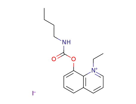 Molecular Structure of 71349-94-5 (Quinolinium, 1-ethyl-8-hydroxy-, iodide, butylcarbamate)