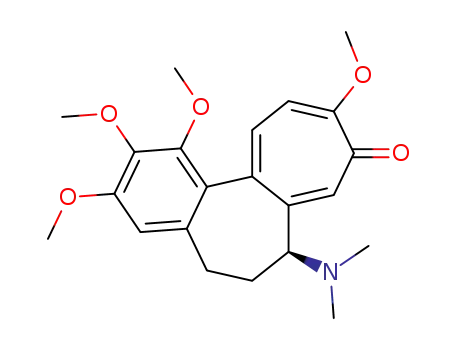 Molecular Structure of 7336-44-9 ((S)-7-(Dimethylamino)-6,7-dihydro-1,2,3,10-tetramethoxybenzo[a]heptalen-9(5H)-one)