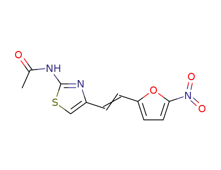 Molecular Structure of 7350-43-8 (2-ACETYLAMINO-4-(2-(5-NITRO-2-FURYL)VINYL)-1,3-THIAZOLE)