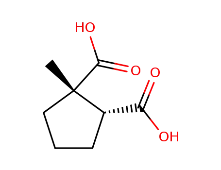 Molecular Structure of 7144-53-8 ((1S,2S)-1-methylcyclopentane-1,2-dicarboxylic acid)