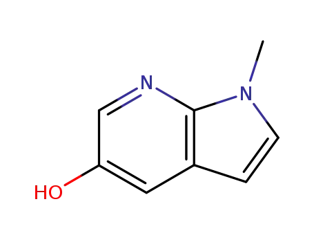 Molecular Structure of 737003-45-1 (1H-Pyrrolo[2,3-b]pyridin-5-ol,1-methyl-)