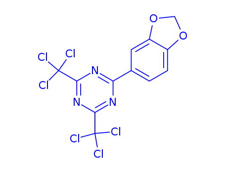 2-(3,4-METHYLENEDIOXYPHENYL)-4,6-BIS(TRICHLOROMETHYL)-1,3,5-TRIAZINE