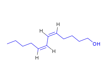 Molecular Structure of 75983-32-3 (5,7-Dodecadien-1-ol, (Z,Z)-)