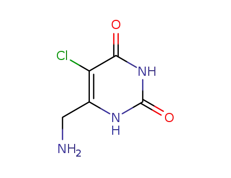 2,4(1H,3H)-Pyrimidinedione, 6-(aminomethyl)-5-chloro-
