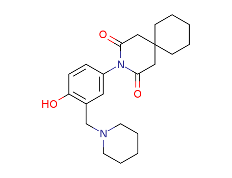 3-Azaspiro[5.5]undecane-2,4-dione,3-[4-hydroxy-3-(1-piperidinylmethyl)phenyl]- cas  71471-55-1