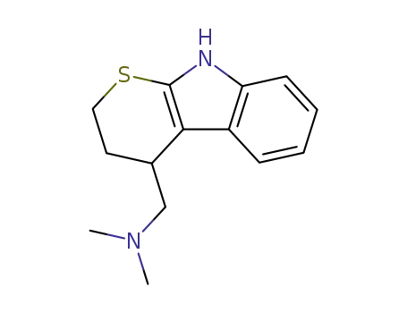 Molecular Structure of 73425-59-9 (N,N-Dimethyl-2,3,4,9-tetrahydrothiopyrano(2,3-b)indole-4-methylamine)