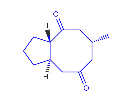 Molecular Structure of 736150-42-8 (1H-Cyclopentacyclooctene-4,8(2H,5H)-dione,hexahydro-6-methyl-,(3aR,6S,9aS)-rel-(9CI))