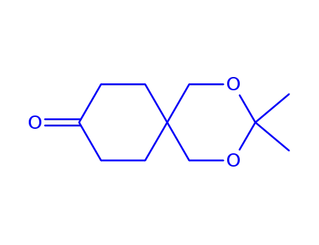 Molecular Structure of 73542-51-5 (3,3-dimethyl-2,4-dioxaspiro[5.5]undecan-9-one)