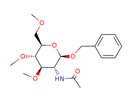 Molecular Structure of 109068-32-8 (benzyl-(2-acetylamino-tri-<i>O</i>-methyl-2-deoxy-β-D-glucopyranoside))