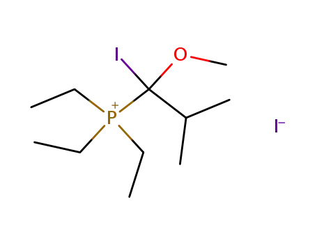 (1-methoxy-1-iodo-2-methylpropyl)triethylphosphonium iodide
