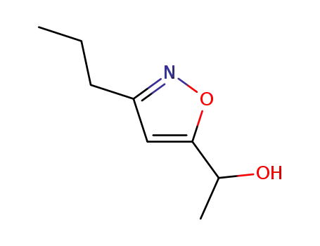 Molecular Structure of 71502-40-4 (5-Isoxazolemethanol,-alpha--methyl-3-propyl-(9CI))