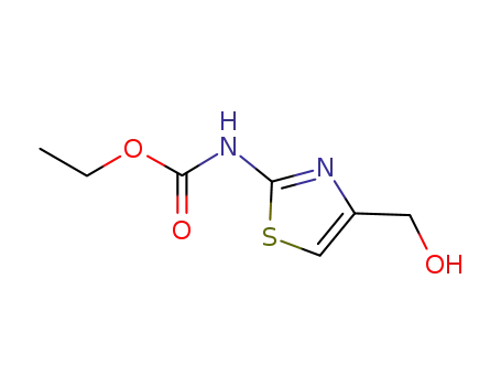 Molecular Structure of 737823-24-4 (Carbamic  acid,  [4-(hydroxymethyl)-2-thiazolyl]-,  ethyl  ester  (9CI))
